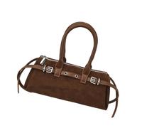 BELOWSYALER Borsa a tracolla in pelle scamosciata con stampa leopardata retrò con tracolla regolabile, borsa da donna per pendolarismo, viaggi e lavoro, resistente agli strappi, Caff, One Size