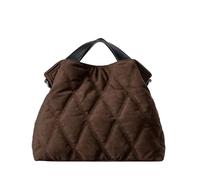 BELOWSYALER Borsa a tracolla in pelle scamosciata di alta qualità, leggera, trapuntata, con interno spazioso per ufficio, scuola, essenziale, spaziosa pelle scamosciata, lavoro, Caff, One Size