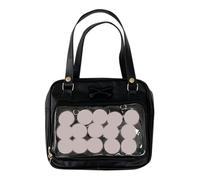 BELOWSYALER Borsa a tracolla versatile JK uniforme borsa tote grande capacità spalla per ragazza adolescente messenger scuola borsa elegante, Nero , One Size