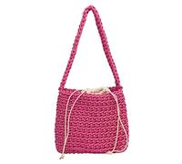 BELOWSYALER Borsa ascellare tessuta di cotone per le donne ragazze borsa a tracolla borse ascella con coulisse borse a tracolla borsa di lusso ascellare per le donne, A, One Size
