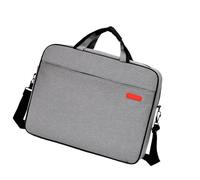 BELOWSYALER Borsa messenger Oxford da 15,6 pollici con tracolla regolabile e ampi scomparti per computer da viaggio d'affari, grigio