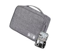 BELOWSYALER Borsa organizer impermeabile per cavi, con scomparti multipli, contenitore per trucchi e accessori cosmetici multiuso