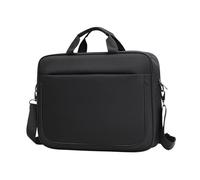 BELOWSYALER Borsa per notebook per computer portatile da 15,6 pollici di grande capacità borsa per computer portatile cartelle messenger borsa per computer portatile documento, Nero , One Size
