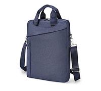 BELOWSYALER Borse da lavoro per computer portatile da 15,6 pollici Borsa a tracolla portatile a prova di spruzzi Borsa a tracolla Borsa per laptop Nero/blu/grigio chiaro/grigio scuro, Blu, One Size