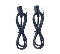 BELOWSYALER Cavo di prolunga da 3,5 mm per montaggio a filo per auto, barca, 1 m, pannello di montaggio F4 pin + connettore 6 pin, 2 x per autoradio stereo