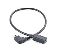 BELOWSYALER Cavo USB C a Mini USB 5P Adattatore Angolo 90 Gradi MiniUSB Tipo C Femmina Cavo di Trasferimento Dati Mini USB Tipo C Femmina A MiniUSB 5P Maschio