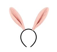 BELOWSYALER Cerchietto per capelli con orecchie grandi, da donna, per Pasqua, Halloween, cosplay, accessori per capelli, in peluche, per donna, lavaggio viso, spa, professionale, con cartone animato