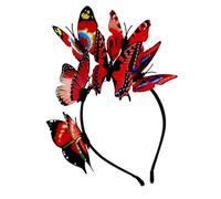 BELOWSYALER Cerchietto per capelli elegante con farfalla, accessorio per donne e ragazze, per feste di Halloween, cosplay, sposa