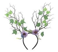 BELOWSYALER Cerchietto regolabile per capelli, per feste e feste stagionali, per costumi di Halloween, cosplay, fasce per capelli con fiori