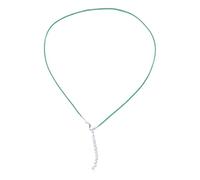 BELOWSYALER Collana in corda di cuoio da 1,5 mm con chiusura a moschettone Catena in corda cerata per collane ciondolo cavo cerato risultati gioielli collana in pelle con chiusura per donne uomini