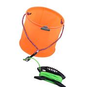 BELOWSYALER Contenitore di acqua di pesca leggero portatile del secchio dell'acqua di pesca di durevolezza per i pescatori all'aperto impermeabilizzato secchio dell'attrezzatura di pesca