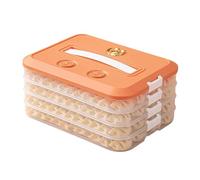 BELOWSYALER Contenitore per alimenti a più strati, con coperchio e manico, accessorio per snack, gnocchi e dessert, contenitore trasparente