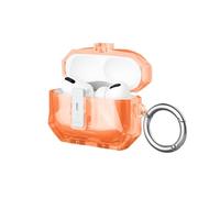 BELOWSYALER Custodia protettiva con luce di ricarica a LED per pod professionale per terzi auricolari, custodia sicura e strumento di pulizia con meccanismo di bloccaggio