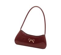 BELOWSYALER Elegante borsa a tracolla leggera in PU con fiocco per ascelle perfetta per lavoro o abbigliamento casual in PU