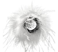 BELOWSYALER Elegante braccialetto colorato con piume, da donna, decorazione per costumi e accessori per feste a tema