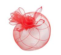BELOWSYALER Elegante cappello fascinator a tema anni '20 con fasce regolabili e clip per capelli per donne festa di nozze cocktail eventi puntelli