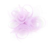 BELOWSYALER Elegante fermaglio per capelli a forma di fiore piumato in rete per matrimoni e feste, accessorio da sposa vintage