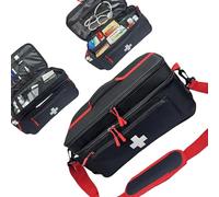 BELOWSYALER Essential Bolus Planner Bag Sottile Trasportabile Grande Storage Multi Pouch per Organizzazione Efficiente Farmaci Crisi Cura Compatta Pieghevole Farmaci Planner Bag con Gancio