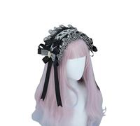 BELOWSYALER Fasce per capelli in pizzo per bambini, per feste e feste, per festival musicali, accessori fotografici, per fotografia di Halloween, fasce morbide in peluche