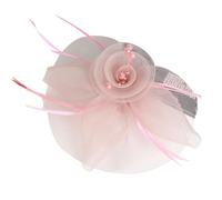 BELOWSYALER Fascinator - Fermaglio per capelli con piume, da donna, per matrimoni, feste, derby, eventi, cocktail, eventi