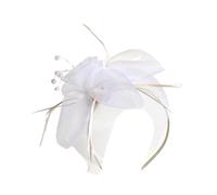 BELOWSYALER Fascinator - Fermaglio per capelli con piume, da donna, per matrimoni, feste, derby, eventi, cocktail, eventi