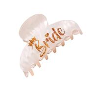 BELOWSYALER Fermaglio per capelli con stampa scritta per sposa, accessori per feste di nozze, presa forte, molla, per eventi formali