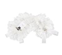 BELOWSYALER Fermaglio per capelli con volant in pizzo per donne, cosplay, feste, conigli, orecchie, cerchietto per costume per fotografia, ornamento per capelli