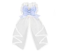 BELOWSYALER Fermaglio per capelli con volant in pizzo per donne, cosplay, feste, conigli, orecchie, cerchietto per costume per fotografia, ornamento per capelli