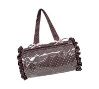 BELOWSYALER Itabag - Borsa trasparente con finestra trasparente per spille, borse a tracolla, borsa fai da te, cosplay, stachel, dolcetti, borse, regali, borsa trasparente, Marrone scuro, One Size