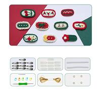 BELOWSYALER Kit di forcine per capelli all'uncinetto fermagli per capelli per bambine fermagli per capelli lavorati a maglia accessori fatti a mano ragazze donne clip kit fermagli per capelli lavorati