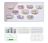 BELOWSYALER Kit di forcine per capelli all'uncinetto fermagli per capelli per bambine fermagli per capelli lavorati a maglia accessori fatti a mano ragazze donne clip kit fermagli per capelli lavorati