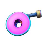 BELOWSYALER Lega di alluminio Biciclette Headset Top Cap | Tappo filettato di precisione con viti da 5 mm per bici da strada e mountain bike