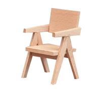 BELOWSYALER Miniatura case delle bambole in legno sedia/tavolo scala 1/12 non verniciato case delle bambole mobili per scena e modello display paesaggio