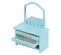BELOWSYALER Miniatura legno casa delle bambole comò armadio scala 1/12 toeletta per case delle bambole bagno e camera da letto display Decorati