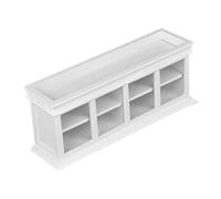 BELOWSYALER Miniatura Panetteria Cabinet Rack 1/12 Scala Dollhouses Mobili Display Stand Food Stand per torta e cibo Scena Decorazione