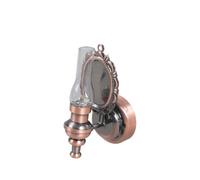 BELOWSYALER Miniatura Stile Europeo Lampada Da Parete Con Ombra Trasparente E Illuminazione A LED Per 1/12 Scala Dollhouses Accessori