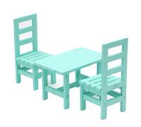 BELOWSYALER Moderna casa delle bambole in legno set da pranzo con tavolo e sedie per 1/6 scala miniatura bambola Decors