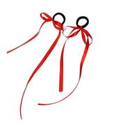 BELOWSYALER Necha Buns - Cerchietto per capelli divertente ed elegante con pompon pelosi con fiocco, per adulti e bambini, per feste a tema anime