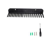 BELOWSYALER Organizer per cavi in metallo a 20 scomparti, da parete, per amplificatori di altoparlanti e dispositivi live streaming, clip per cavi