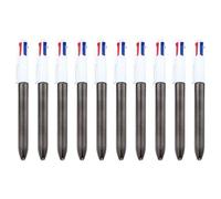 BELOWSYALER Penne retrattili a 4 colori, 10 pezzi, lisce e multicolore, per una scrittura efficiente in classe e al lavoro, penna a sfera retrattile