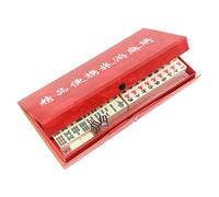 BELOWSYALER Peso leggero Viaggio Mahjong Game Set Miniatura Formato Portatile Caso Include 4 Organizzatori Ideale Per Feste Viaggi Melamina Mahjong