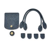 BELOWSYALER Set di accessori per borsa patchwork all'uncinetto con chiusura e componenti staccabili in più colori componenti staccabili, Blu reale, One Size