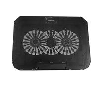 BELOWSYALER Supporto di raffreddamento regolabile per computer portatile, con ventole silenziose, supporto per telefono e design in metallo per un raffreddamento migliorato del computer portatile per