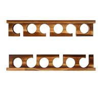 BELOWSYALER Supporto per canna da pesca in legno da parete per più canne con ciondolo hardware per garage o cabina Supporto per canna da pesca per attrezzi da pesca