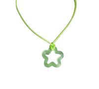 BELOWSYALER Trend - Collana con ciondolo a forma di stella a cinque punte per clavicola con temperamento, collana regolabile in corda intrecciata colorata regolabile, Misura unica, come descritto