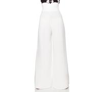 BELSIRA Pantaloni Marlene Stile Vintage Alta Vita Con Fascia A Cuore Sottile