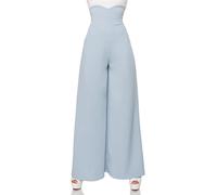 BELSIRA Pantaloni Marlene Stile Vintage Alta Vita Con Fascia A Cuore Sottile
