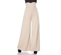 BELSIRA Pantaloni Marlene Stile Vintage Alta Vita Con Fascia A Cuore Sottile
