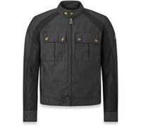 Belstaff Temple Giacca di cera da moto, nero, Taglia S