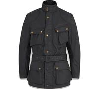 Belstaff Trialmaster Giacca di cera da moto, nero, Taglia 3XL